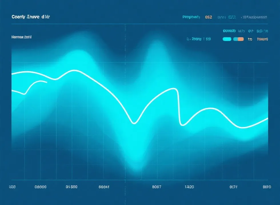 趋势热力与折线示意